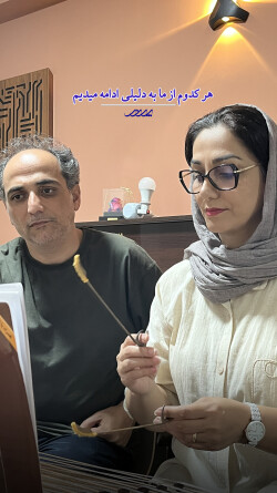تمرین هنرجویان سنتور آموزشگاه موسیقی پرند بابل